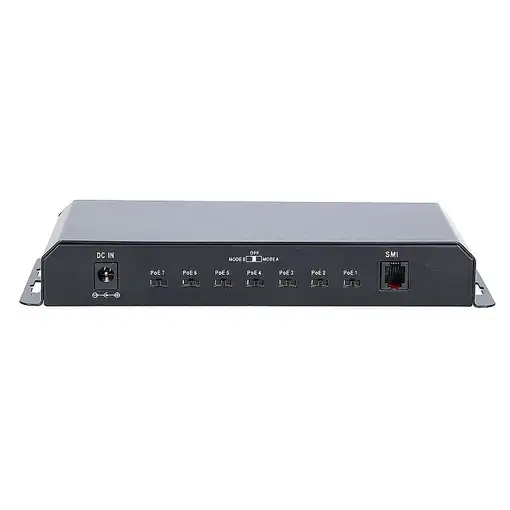 Extralink PoE Switch KRATOS 7x Gigabit PoE, 1x Uplink RJ45, fuente de alimentación
