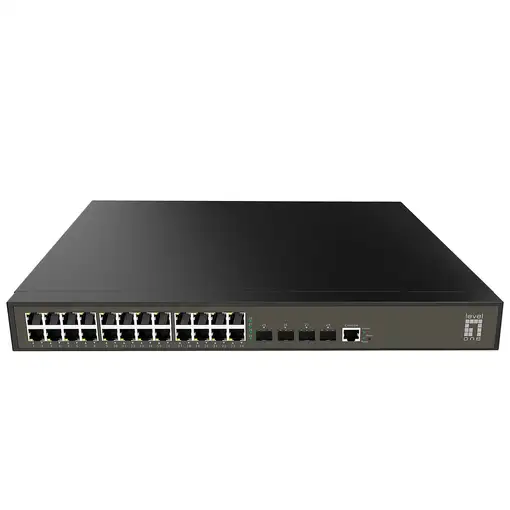 LevelOne GEL-2871 switch Gestionado L2+ Gigabit Ethernet (10/100/1000) 1U Negro