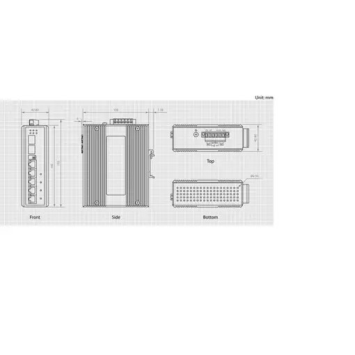 LevelOne IES-0600 switch Gigabit Ethernet (10/100/1000) Negro