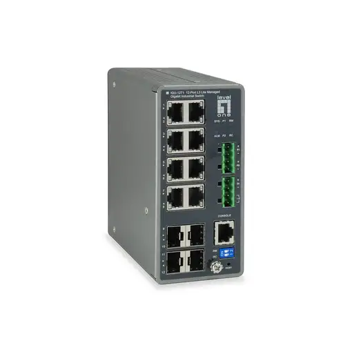 LevelOne IGU-1271 switch Gestionado L3 Gigabit Ethernet (10/100/1000) Gris