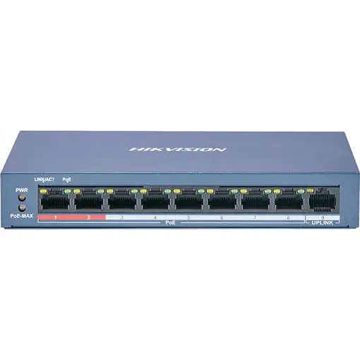 Hikvision DS-3E0109P-E/M(B) switch No administrado L2 Fast Ethernet (10/100) Energ