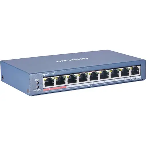 Hikvision DS-3E0109P-E/M(B) switch No administrado L2 Fast Ethernet (10/100) Energ
