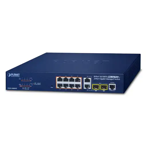 PLANET FGSD-1008HPS switch Gestionado Fast Ethernet (10/100)