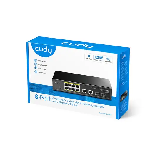 Cudy GS1010PS2 switch No administrado Gigabit Ethernet (10/100/1000)