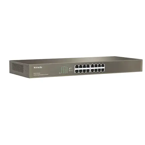 Tenda TEG1016G switch No administrado Gigabit Ethernet (10/100/1000) 1U Azul
