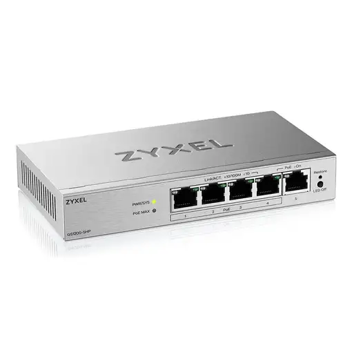 Zyxel GS1200-5HPV3 Gestionado L2 Gigabit Ethernet (10/100/1000)