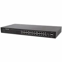 Intellinet Switch de 24 Puertos Gigabit Ethernet Administrable por Web 2 puertos