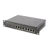 Digitus Conmutador PoE+ Gigabit de 10" y 8 puertos no gestionado