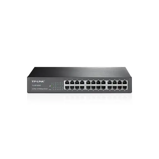 TP-Link TL-SF1024D No administrado Fast Ethernet (10/100) 1U Negro