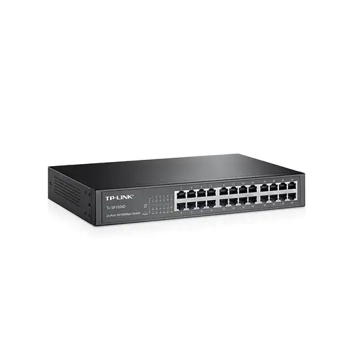 TP-Link TL-SF1024D No administrado Fast Ethernet (10/100) 1U Negro