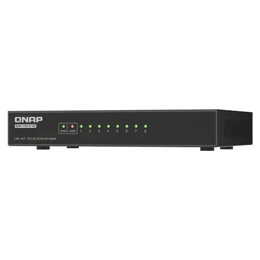 QNAP QSW-1108-8T-R2 switch No administrado 2.5G Ethernet (100/1000/2500) QNAP QSW-1108-8T-R2 switch No administrado 2.5G Ethernet (100/1000/2500)