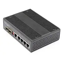 StarTech.com Switch Conmutador Industrial Ethernet Gigabit 6 Puertos - 4x RJ45 PoE