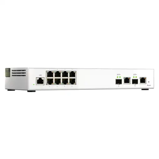 QNAP QSW-M2108-2C switch Gestionado L2 2.5G Ethernet (100/1000/2500) Gris, Blanco