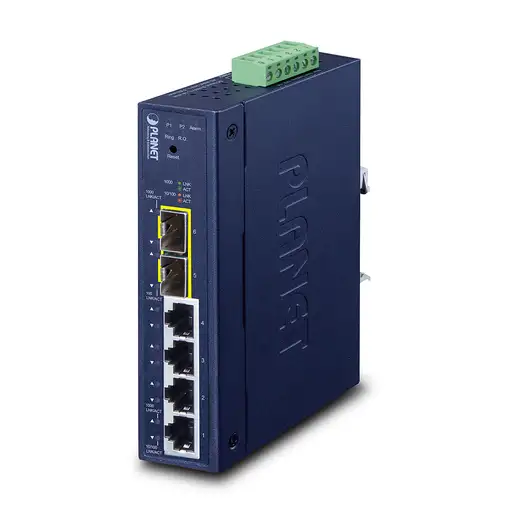 PLANET Industrial L2/L4 4-Port Gestionado L2/L4 Gigabit Ethernet (10/100/1000)