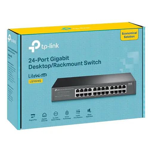 TP-Link LS1024G switch No administrado Gigabit Ethernet (10/100/1000) Negro
