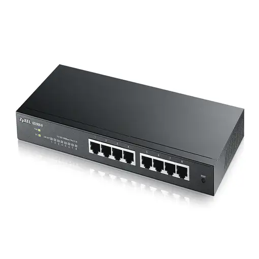 Zyxel GS1900-8 Gestionado L2 Gigabit Ethernet (10/100/1000) Negro Zyxel GS1900-8 Gestionado L2 Gigabit Ethernet (10/100/1000) Negro