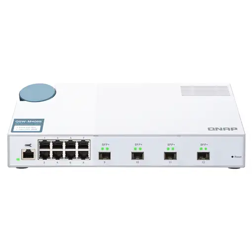 QNAP QSW-M408S switch Gestionado L2 Gigabit Ethernet (10/100/1000) Blanco