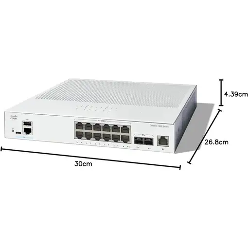 Cisco Catalyst C1300-12XT-2X switch Gestionado L2/L3 Gris