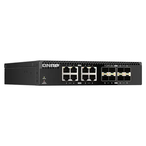 QNAP QSW-3216R-8S8T switch No administrado L2 10G Ethernet (100/1000/10000) Negro