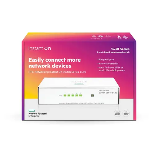 HPE Aruba Networking Networking Instant On Switch 5p Gigabit 1430