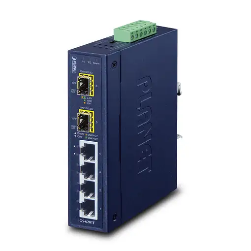 PLANET IGS-620TF switch No administrado Gigabit Ethernet (10/100/1000) Azul