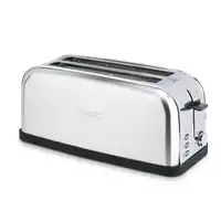 Tostadora Especial Baguette 2 ranuras anchas H.Koenig TOAS28, Acero inox, 1500W
