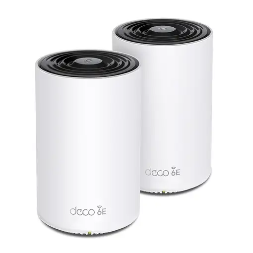 TP-Link Deco XE75 Pro (2-pack) Tribanda (2.4 GHz / 5 GHz / 6 GHz) Wi-Fi 6E (802.11