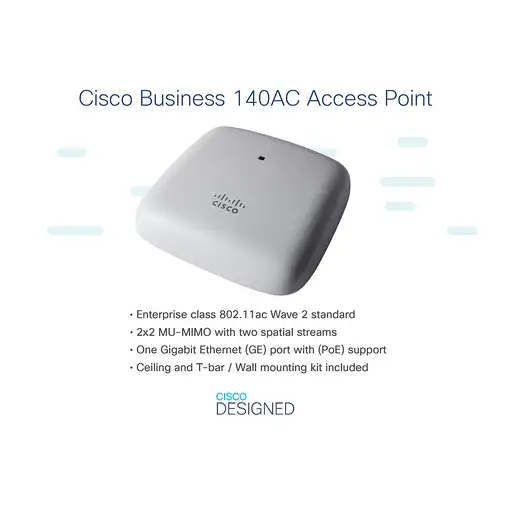 Cisco CBW140AC 867 Mbit/s Blanco Energía sobre Ethernet (PoE)