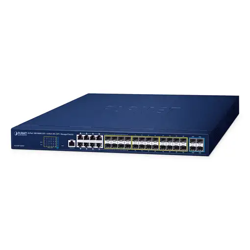 PLANET GS-5220-16S8CR switch Gestionado L2+ Gigabit Ethernet (10/100/1000) 1U Azul