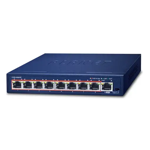 PLANET GSD-908HP switch No administrado Gigabit Ethernet (10/100/1000) PLANET GSD-908HP switch No administrado Gigabit Ethernet (10/100/1000)
