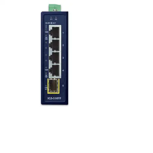 PLANET IGS-510TF switch No administrado Gigabit Ethernet (10/100/1000) Azul