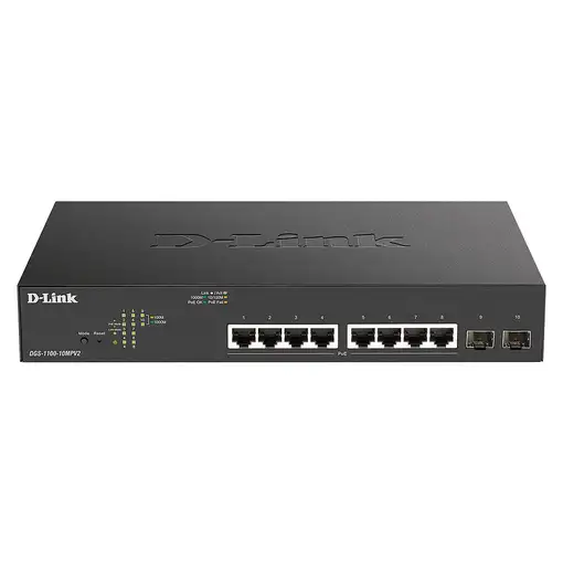 D-Link DGS-1100-10MPV2 switch Gestionado L2 Gigabit Ethernet (10/100/1000)