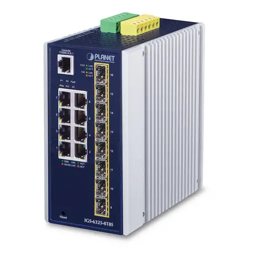 PLANET IP30 Industrial L3 8-Port Gestionado Gigabit Ethernet (10/100/1000)