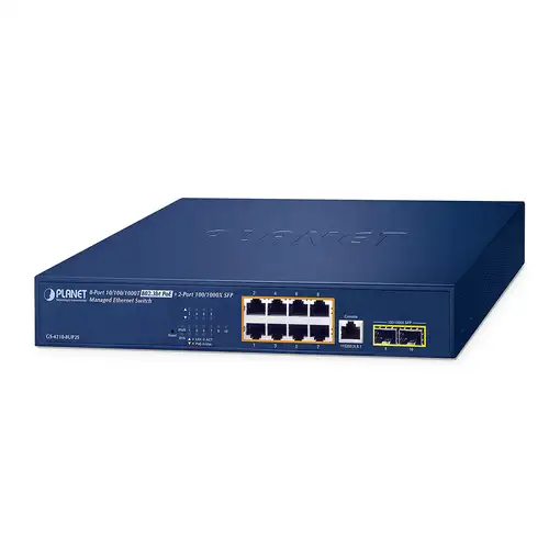 PLANET IPv6/IPv4, 8-Port Gestionado L2/L4 Gigabit Ethernet (10/100/1000)