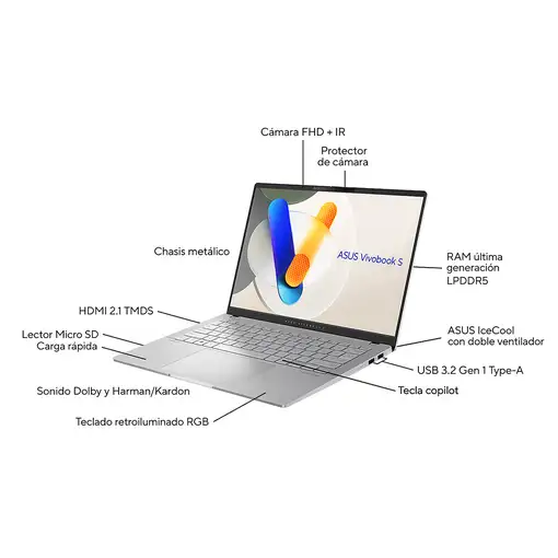 ASUS Vivobook S 14 OLED OLED M5406NA-QD082W Copilot+ PC - Ordenador Portátil 14" W