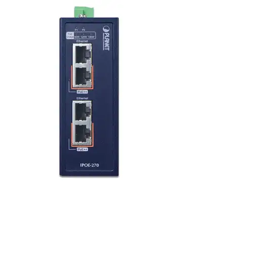 PLANET IPOE-270 switch Energía sobre Ethernet (PoE) Azul