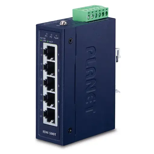 PLANET ISW-500T switch No administrado Fast Ethernet (10/100) Azul