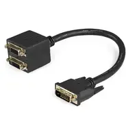 StarTech.com Cable Duplicador Divisor de Vídeo DVI-D de 2 Puertos Salidas Compacto