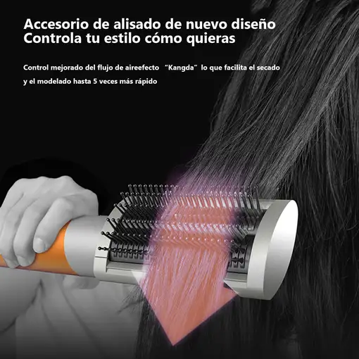 Moldeador Multifunción Secador Alisador Ondulador 6 en 1 AirKlack Coanda