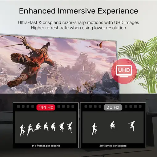 UNITEK C1618GY cable DisplayPort 20 m Negro, Plata