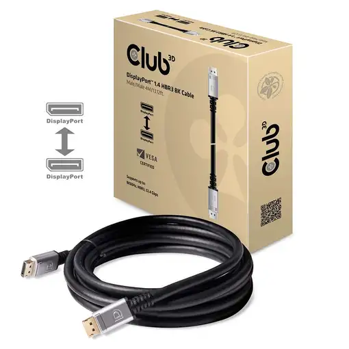 CLUB3D DisplayPort 1.4 HBR3 8K Cable M/M 4m /13.12ft