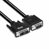 CLUB3D DVI-A TO VGA CABLE M/M 3m/ 9.8ft 28 AWG Negro