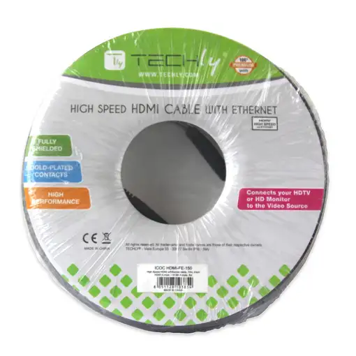 Techly 15m HDMI-A M/M cable HDMI HDMI tipo A (Estándar) Negro