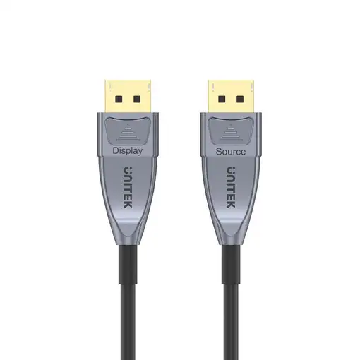 UNITEK C1615GY cable DisplayPort 5 m Negro, Gris