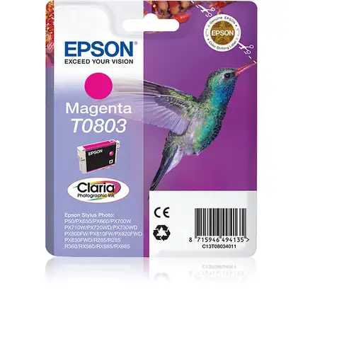 Epson Hummingbird Cartucho T0803 magenta (etiqueta RF)