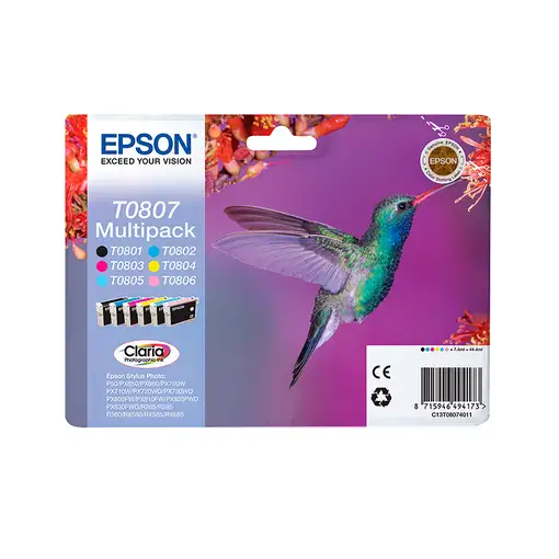 Epson Hummingbird Cartucho T0806 magenta claro