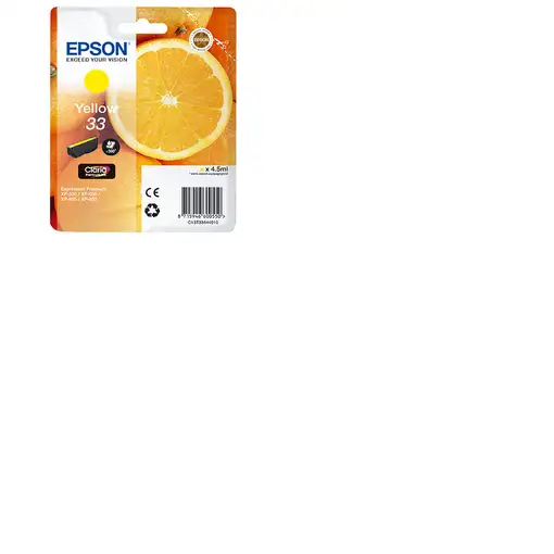 Epson Oranges C13T33444010 cartucho de tinta 1 pieza(s) Original Amarillo