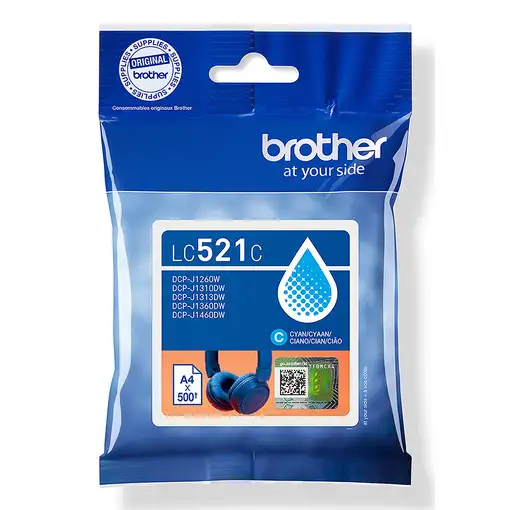 Brother LC521C cartucho de tinta 1 pieza(s) Original Cian