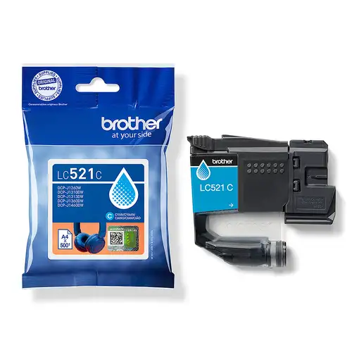 Brother LC521C cartucho de tinta 1 pieza(s) Original Cian