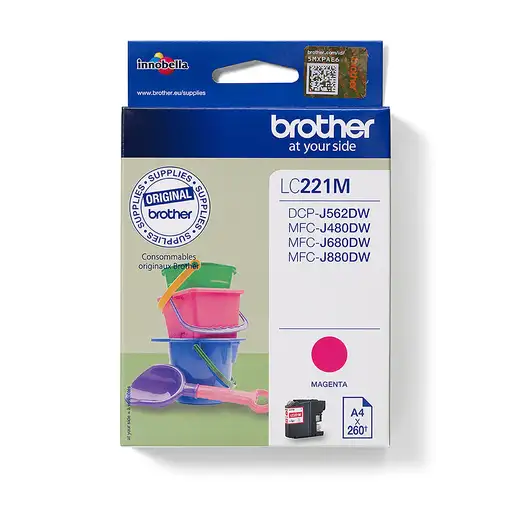 Brother LC221M cartucho de tinta 1 pieza(s) Original Magenta